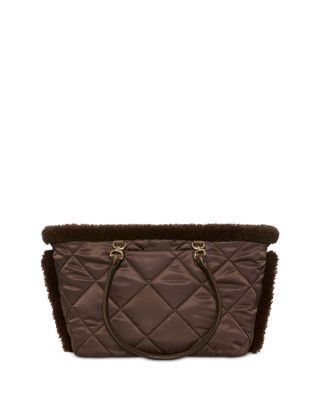 Madison East West Shearling Convertible Tote - Exclusive