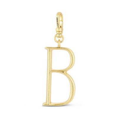 Plaza 18K Yellow Gold Plated Small B Charm
