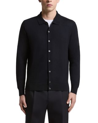 Peserico Wool Shirt Collar Sweater