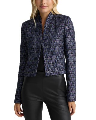 Stand Collar Metallic Jacket