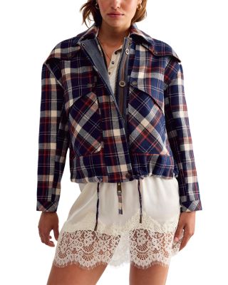 Morant Bay Plaid Zip Front Jacket