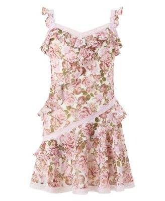  Girls' Camellia Frill Mini Dress - Little Kid, Big Kid