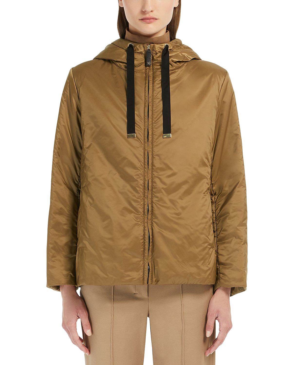 Max Mara Greenh Water Repellent Hooded Puffer Jacket