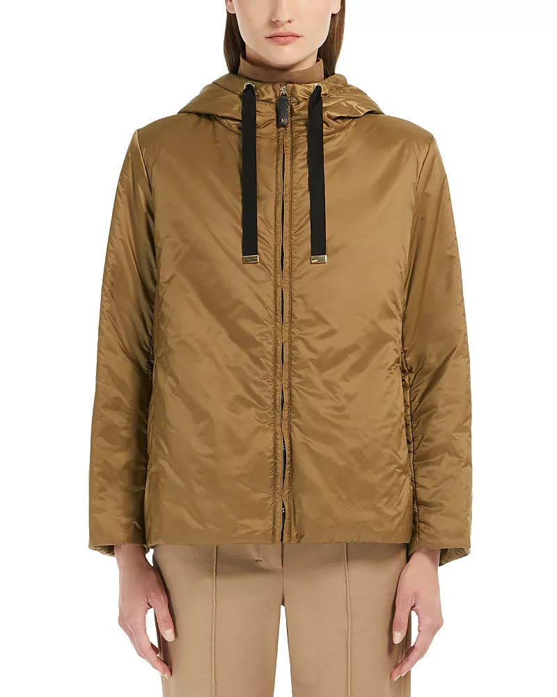 Max Mara Greenh Water Repellent Hooded Puffer Jacket