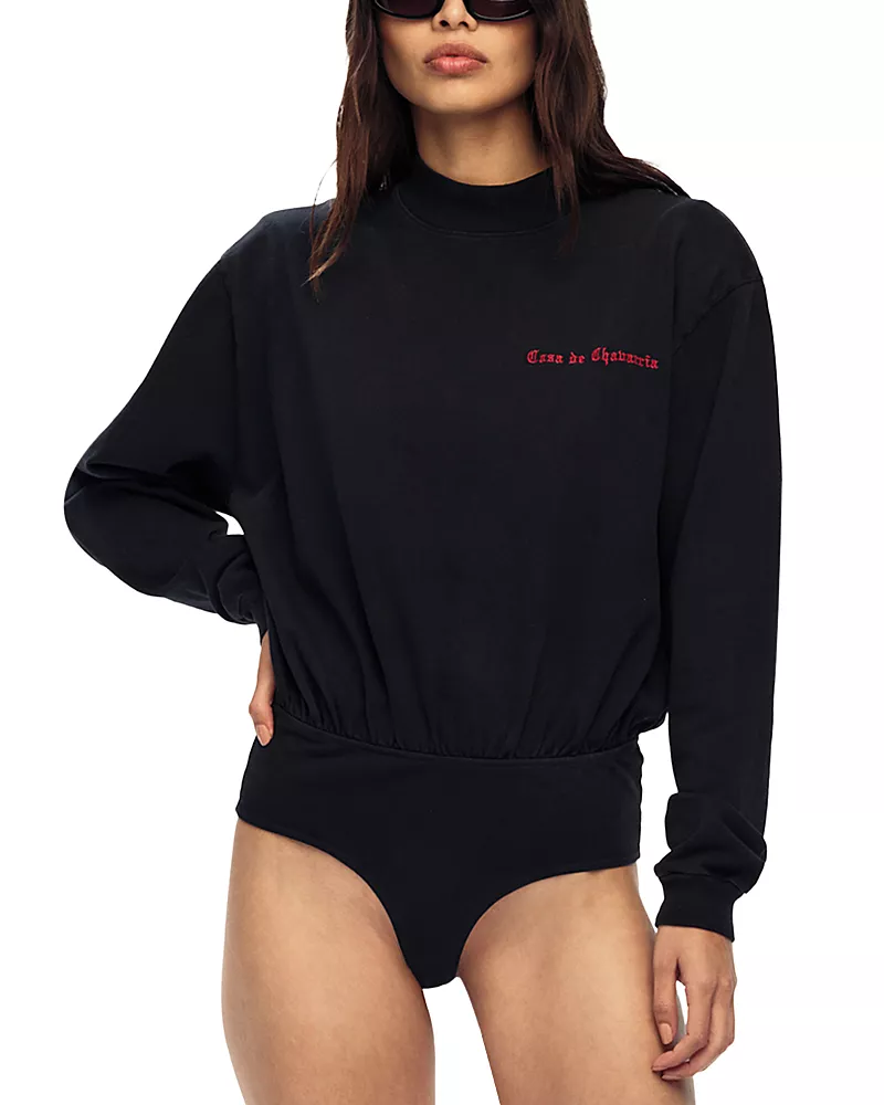 Willy Chavarria Casa de Chavarria Long Sleeve Bodysuit