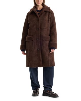 The Faux Suede Long Coat