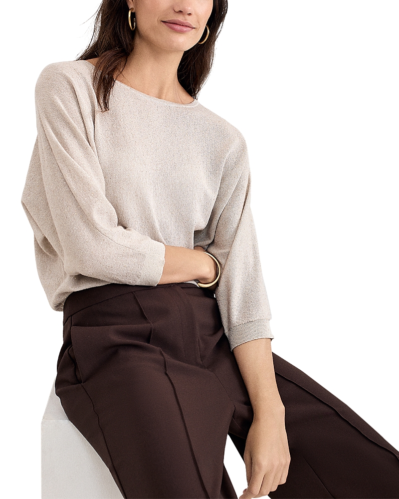 Phase Eight Cristine Boat Neck Sweater In Gold