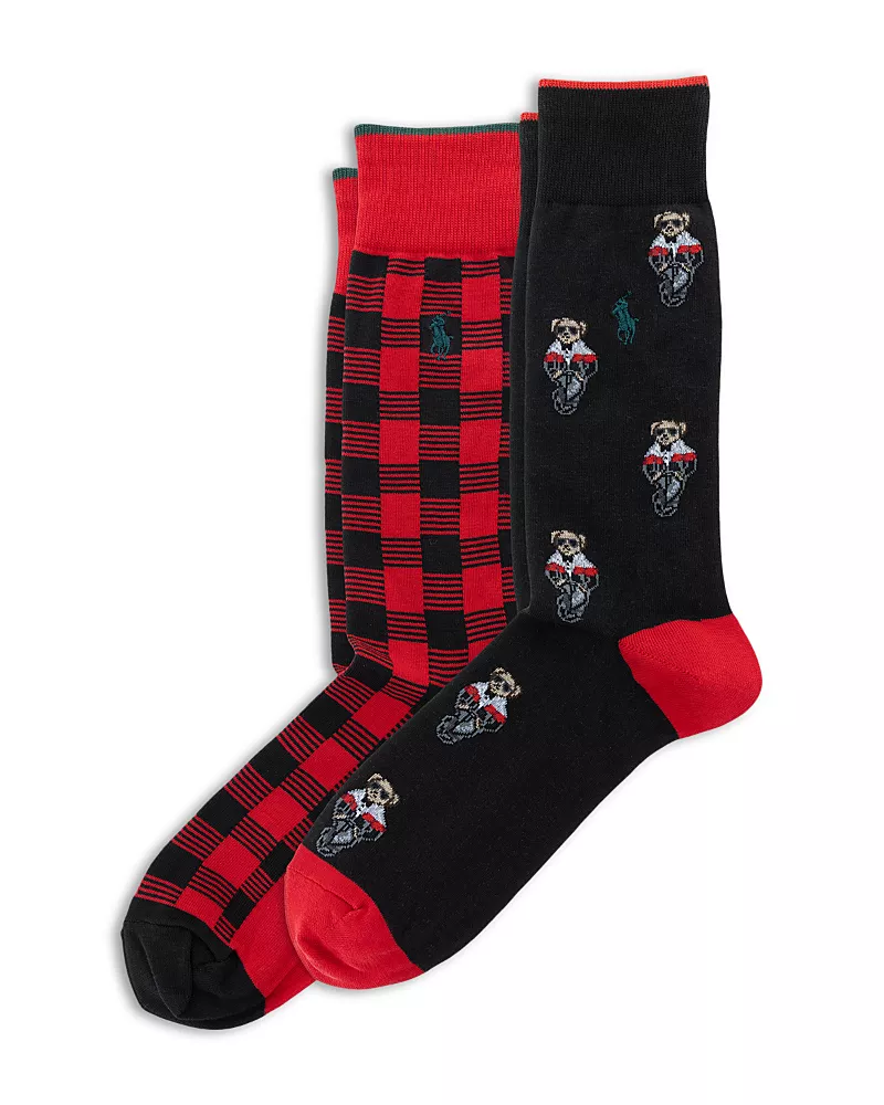 Polo Ralph Lauren Polo Bear Socks, Pack of 2