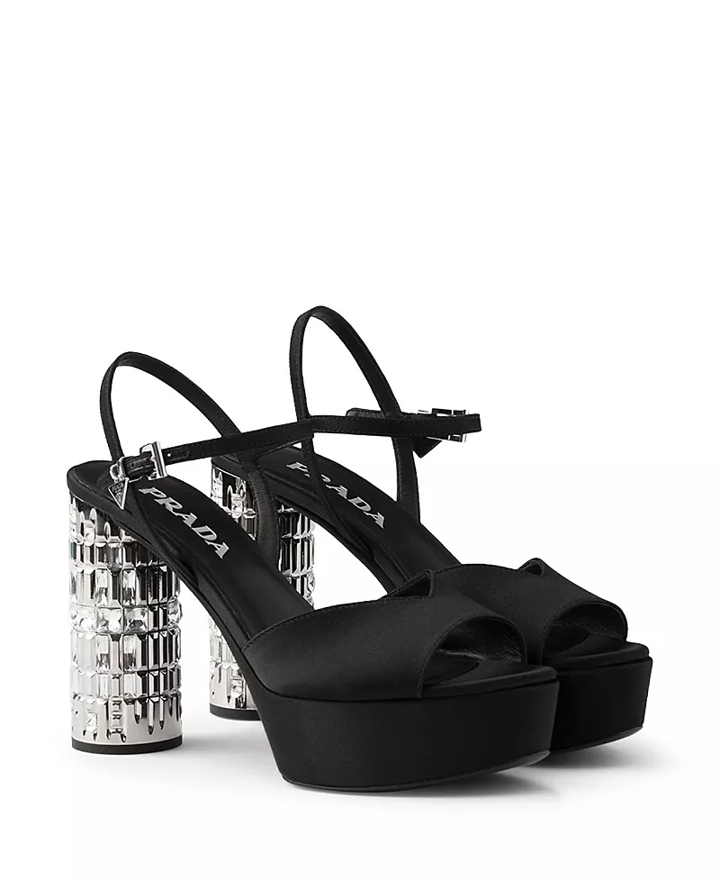 Prada Women's Satin Platform Sandals