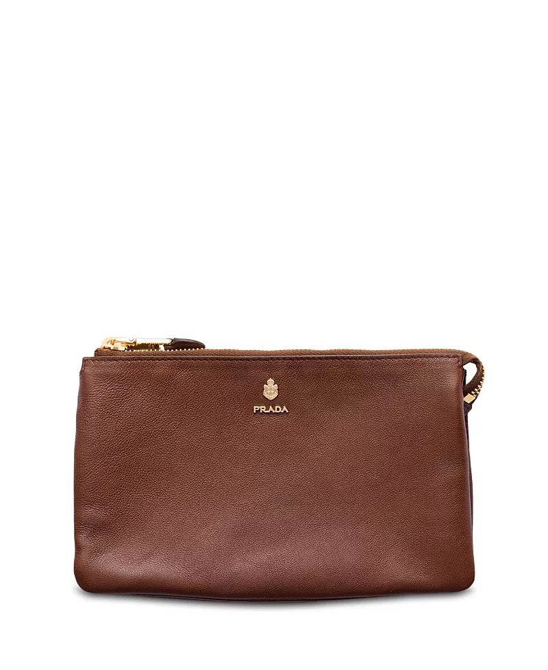 Prada Leather Zipper Pouch