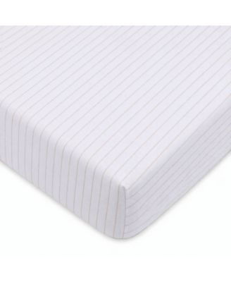 Golden Stripe Crib Sheet Fitted, Bassinet