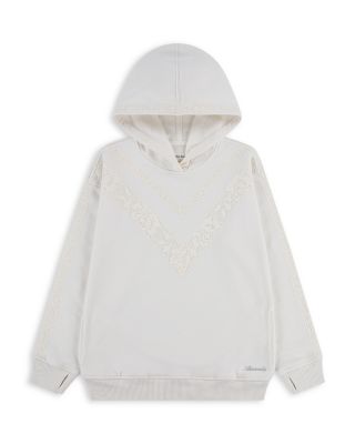 Girls' Lace Trim Pullover Hoodie - Big Kid