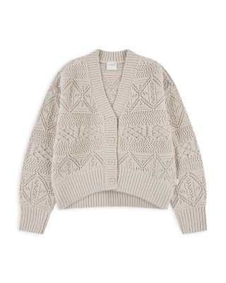 Girls' Pointelle Cardigan - Big Kid
