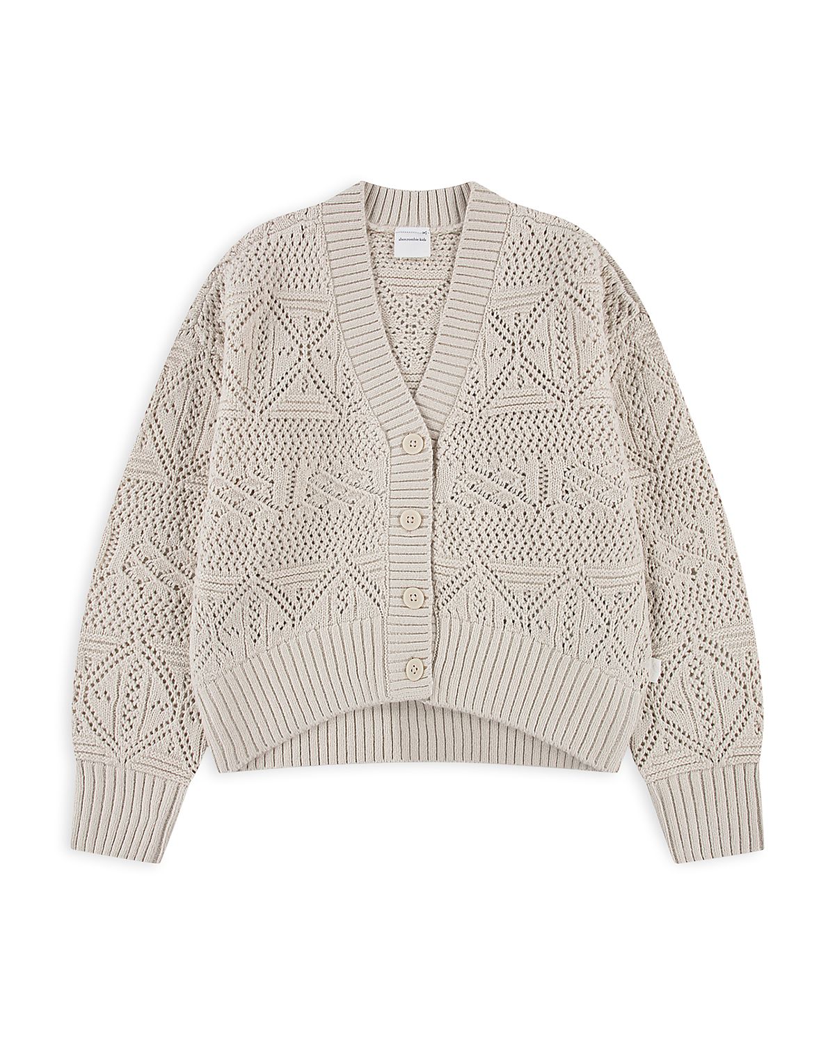 abercrombie kids Girls' Pointelle Cardigan - Big Kid