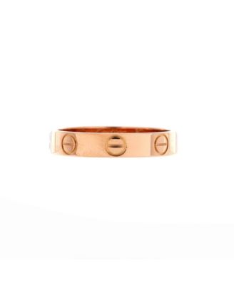  Love Wedding Band Ring 18K Rose Gold