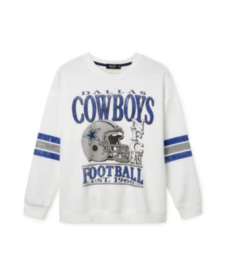  Women's NFL Dallas Cowboys Oversized Striped Fleece