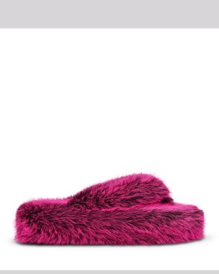 Women's Fizzy Faux Fur Flip Flops
