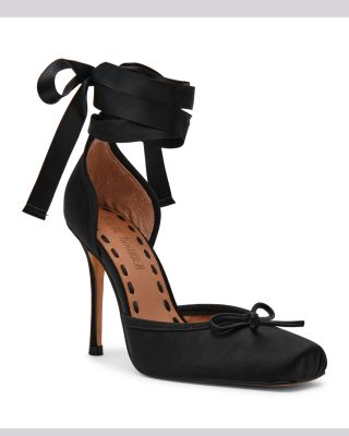 Women's Larina Satin Lace Up Pumps