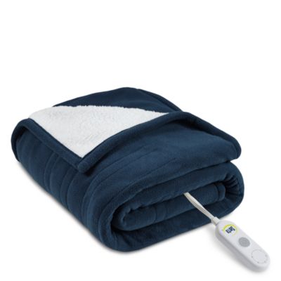 Serta Fleece to Sherpa Heated Throw, 50" x 60"
