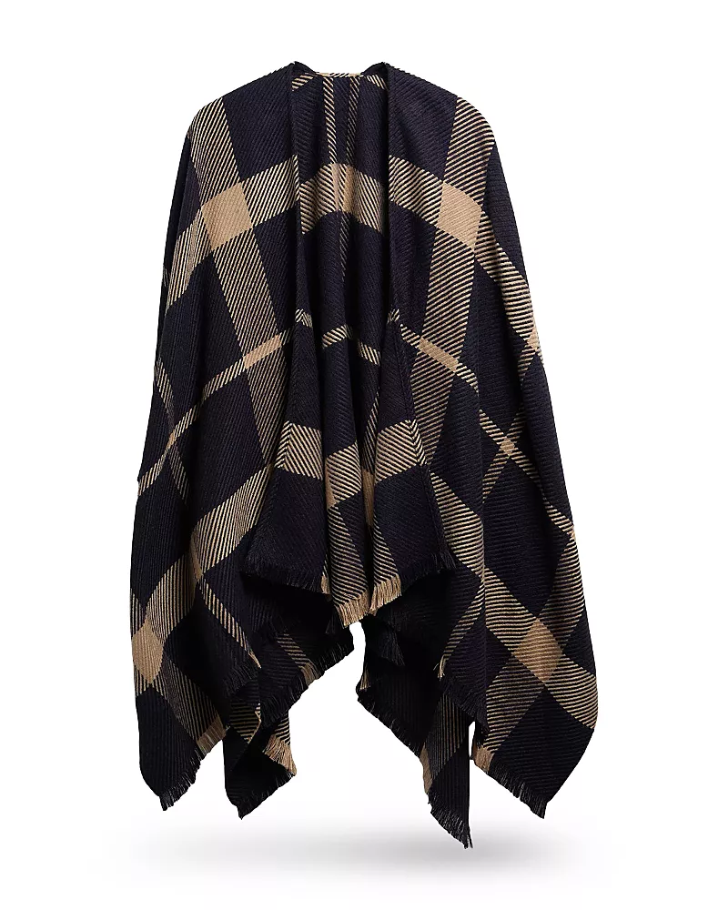 Barbour Isabelle Fringed Tartan Serape