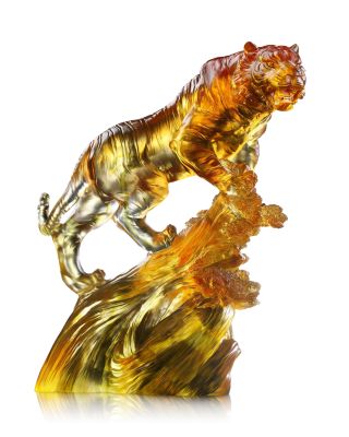 Limited Edition Ascent of the Visionary Crystal Glass Figure
