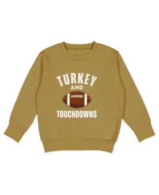 Boys' Turkey and Touchdowns Thanksgiving Sweatshirt - Little Kid, Big Kid
