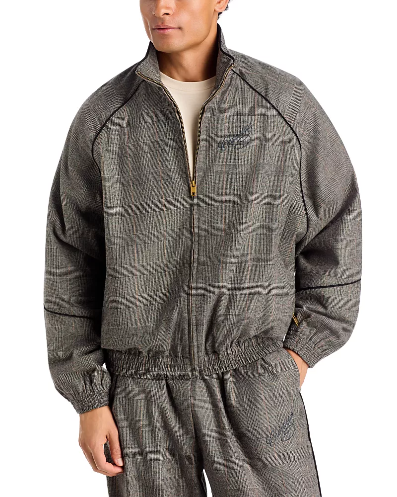 Willy Chavarria Ruff Rider Plaid Track Jacket