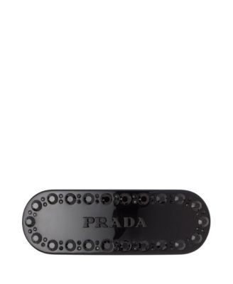 Prada Hair Clip With Crystals
