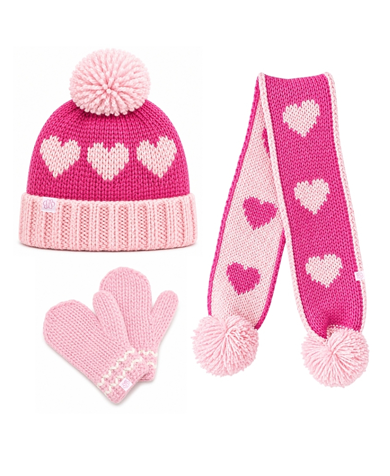 Bits & Bows Girls' Hearts Cold Weather Gift Set