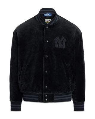 Polo Ralph Lauren Yankees Cotton Blend Velour Logo Jacket