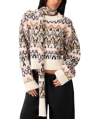Mindie Cropped Fair Isle Sweater