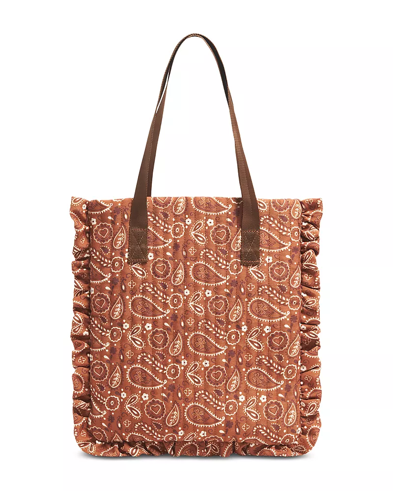 Stoney Clover Lane Ruffle Quilted Canvas Tote