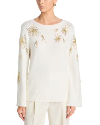 Embellished Crewneck Sweater