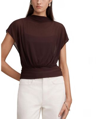  Women's Mattie Mesh Overlay Top