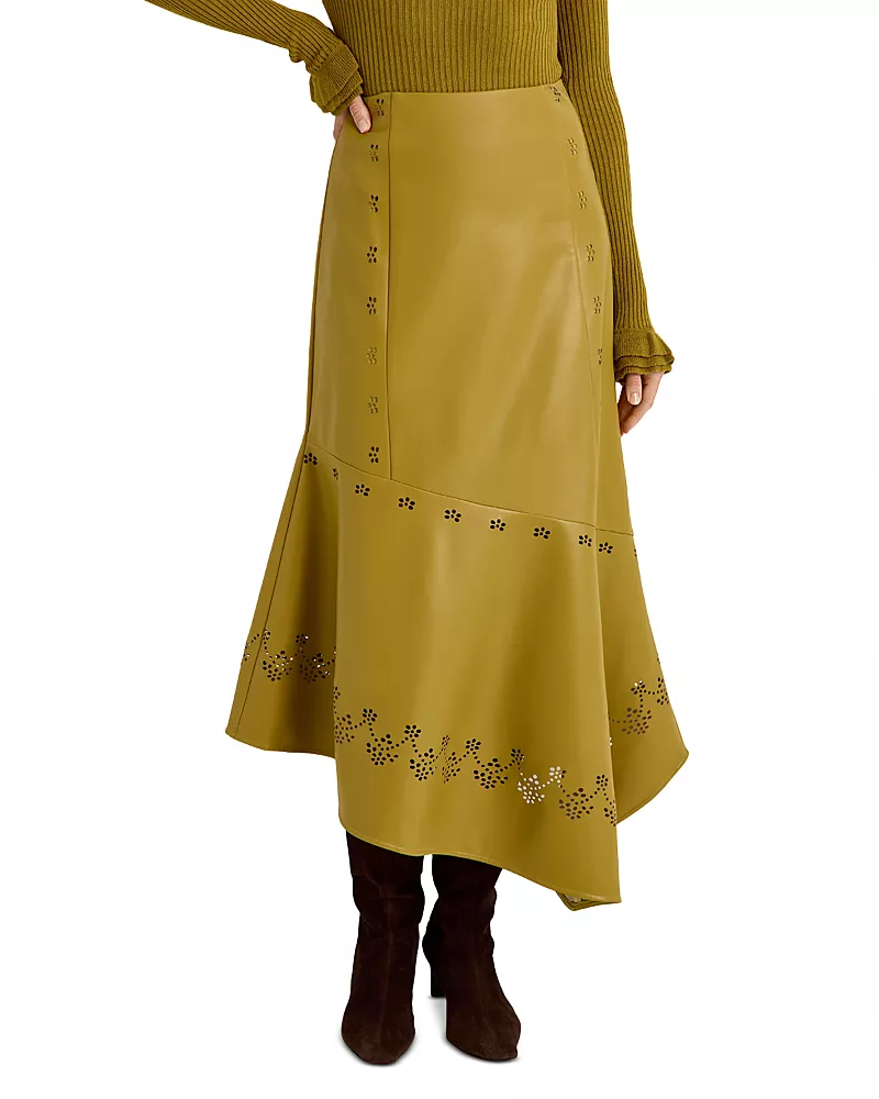 Marie Oliver Casey Faux Leather Skirt