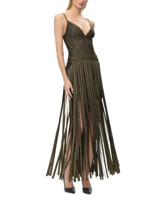 The Metallic Della Gown