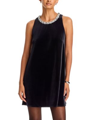 Caramia Stretch Velvet Mini Dress