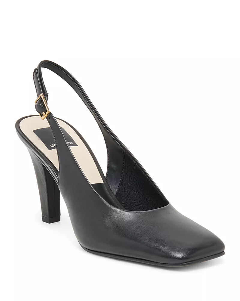 Dolce Vita Women's Gessia Embossed Leather Slingback Pumps