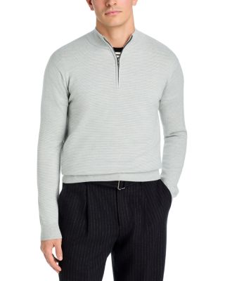 Canton Stripe Quarter Zip Sweater