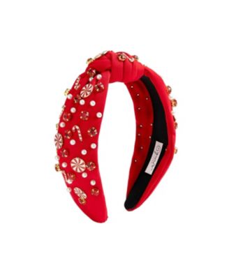  Girls' Candy Cane Swirl Christmas Gemstone Headband - Little Kid, Big Kid