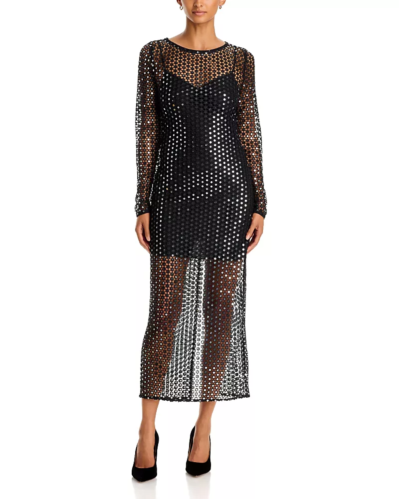 Toccin Viola Crochet Maxi Dress