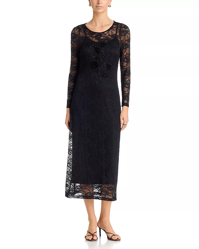 Johnny Was Simonie Lace Midi Dress