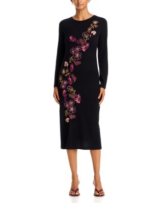 Leyly Cotton Embroidered Midi Dress