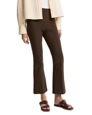 Niki Niki Mid Rise Pintucked Cropped Pants