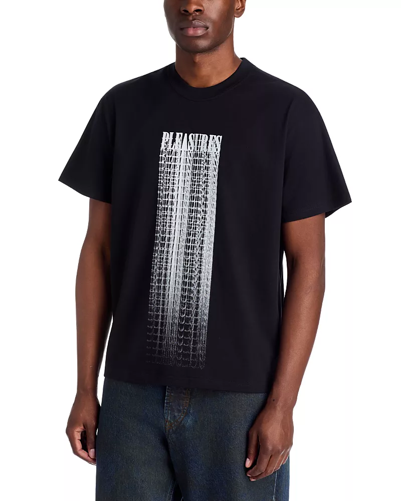 Pleasures Blurred Graphic Oversized Tee