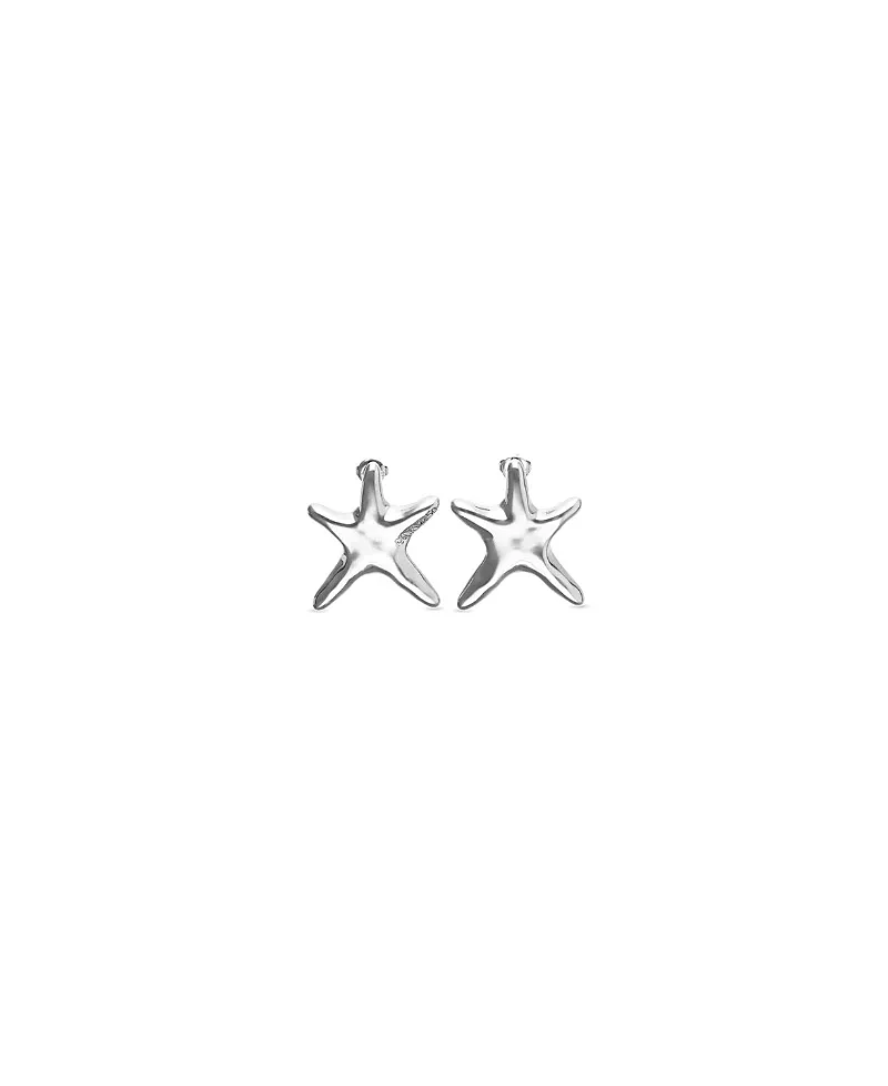UNOde50 Medium Silver tone Star Earrings
