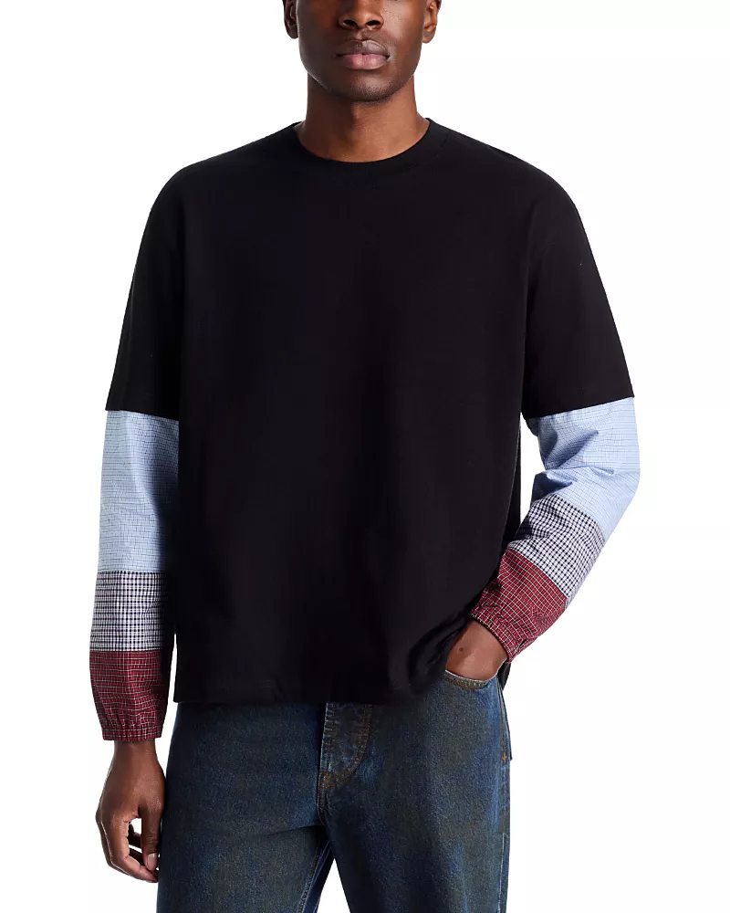 Pleasures Tartan Oversized Long Sleeve Tee