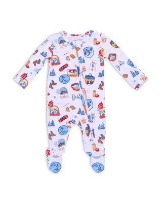 Boys' Vintage Ski Patches Footie - Baby
