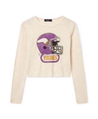  Women's NFL Minnesota Vikings Helmet Crop Thermal