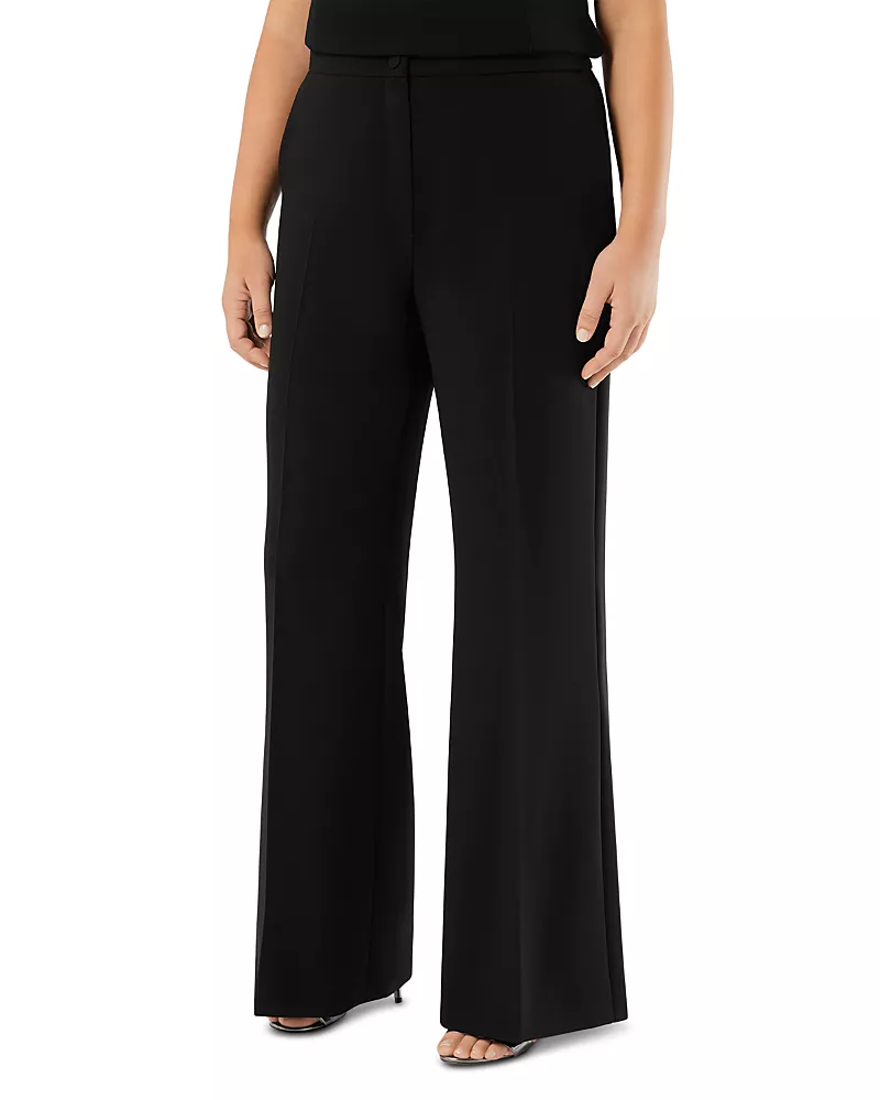 Marina Rinaldi Flare Leg Pressed Pleat Pants
